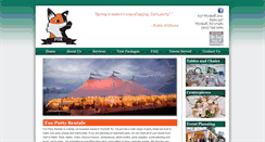 Desktop Screenshot of foxpartyrental.com